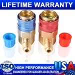 2PCS Refrigerant Low/high Quick Connector Adapter Coupler Auto Ac Manifold Gauge. Fixed Price $11.99.