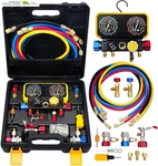 Automotive Gauges Set With HOSES,4 Way Hvac Manifold Compatible. Fixed Price $162.17.