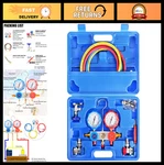3-WAY Manifold Gauge Set For Hvac, Auto & Home R134A R404A R410A, 5FT Hose. Fixed Price $83.99.