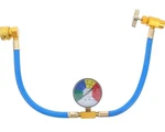 Nolitoy R134A Ac Refrigerant Charge Hose With Pressure Gauge 1/2 Thread For Car. Fixed Price $13.95.