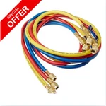 Yellow Jacket 29986 Plus Ii 1/4" Hose With Compact Ball Valve, 72" Pack Of 3. Fixed Price $49.99.