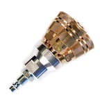 M14015 3WAY Round Air Manifold With 1/4" Industrial 6BALL Brass Couple. Fixed Price $24.57.