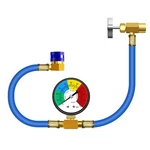 R134A Ac Recharge Hose With Gauge Kit Freon U-charge 100 Psi Pressure Set. Fixed Price $20.80.