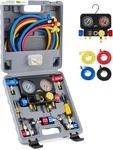 Way Ac Gauges Hoses R1234YF R134A Quick Couplers Self Sealing Can Tap For. Fixed Price $192.05.