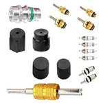 16 Pcs Ac Valve Core Kit - R12 R134A A/c Service With Sealing Caps & Remo.... Fixed Price $36.84.