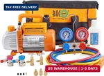 Bacoeng 3.6CFM 1/4HP Vacuum Pump And Gauge Set, Hvac Kit For Auto. Fixed Price $175.48.