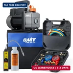 Orion Motor Tech Vacuum Pump And Gauge Set, 1/3 Hp 4 Cfm Manifold. Fixed Price $209.44.