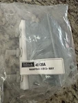 Fluid Or Air Manifold Assembly 2 Way With 3/8" Output, Perlick 40139A. Fixed Price $19.99.
