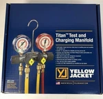 Yellow Jacket 49967 Titan Manifold, 3-1/8" Gauges, W/ Hoses, R22 404A 410A. Fixed Price $308.75.