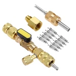 Surieen R410A R22 Valve Core Remover Installer Tool With Dual Size Sae Gold. Fixed Price $23.12.
