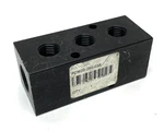 Polyconn PCM20-250-03B Pneumatic Manifold 3-PORT 1/4 Npt Out 3/8 In Black. Fixed Price $18.99.