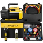 Specstar 1/3 Hp 4.5 1-STAGE Hvac Vacuum Pump And Cfm, Black & Yellow. Fixed Price $297.99.