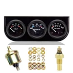 52MM 3-IN-1 Car Gauge Kit Voltage Meter, Water Temperature, And Oil Pressur.... Fixed Price $44.80.