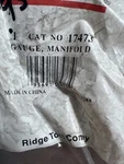 Ridgid Manifold Gauge 17473. Fixed Price $15.99.