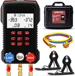 Hvac Manifold Gauge Set With 93 Refrigerants, AMF-300 3000 Psi Hoses & Dua. Fixed Price $279.99.