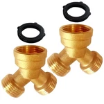 Uenede 2PCS Garden Hose Splitter Brass 3/4" Ght Thread Heavy Inch,. Fixed Price $18.99.
