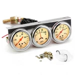 2'' 52MM Universal Chorme 12V Dc Car Triple Gauge Kit Psi Oil Press... Fast Ship. Fixed Price $39.99.