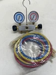 Dayton 4PDF8 Manifold Gauge Set, 2 VALVE,3 Hoses. Fixed Price $73.00.