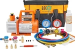 4CFM Vacuum Pump And Gauge Set, Way Hvac Kit For R134A R410A R2. Fixed Price $177.68.