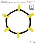 Scc SZ1172 Tire Traction Chain Rubber Tightener - Set Of. Fixed Price $20.00.