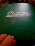 Salesman Sample Au-ve-co Products 8 Display Boards 3 Ring Binder. Fixed Price $125.00.