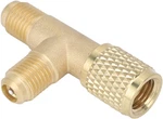 Hvac Tools, Vacuum Pump 1/4'' Valves Core Tee Adapter With Swivel Connector Q. Fixed Price $12.61.