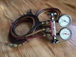 Ritchie Yellow Jacket Charging Manifold Gauge Set W/ Hoses Hvac Untested. Fixed Price $59.99.