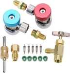 Aupoko Ac R134A Adapters Quick Couplers Kit With Can Tap. Fixed Price $32.99.