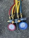 Yellow Jacket 60076 2-VALVE Manifold Gauge Set W/ Hoses R22 R404A R410A. Fixed Price $150.00.