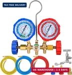 Nilight A/c Manifold Gauge Set Fits For R134A R12 R22 R502 3-WAY Auto Hvac Diagn. Fixed Price $52.89.