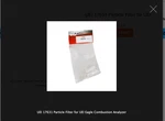Uei 17631PACK Particle Filter For Eagle Combustion Analyzer - 10. Fixed Price $75.00.