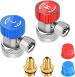 R134A Quick Coupler Adapter Kit Hvac Adjustable High Low Side Connectors. Fixed Price $33.82.