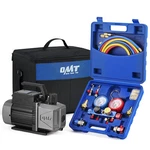 Omt Manifold Gauge 5CFM 1/2HP Sparkless Vacuum Pump R32 R1234YF R134A R410A. Fixed Price $155.99.