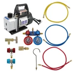 Manifold Gauge Set Combo 110V/60HZ Cfm Air Vacuum Pump Hvac & R134A Kit. Fixed Price $85.40.
