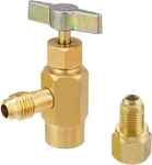 Zimisi R1234YF Self-sealing Can Tap Depressor, 1/4" Sae 1/2" Lh Thread Valve Bot. Fixed Price $14.85.