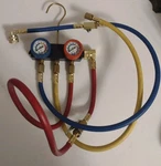 Quest Manifold Gauge Set A/c Charging Air Conditioner W/hvac Hoses. Fixed Price $26.00.