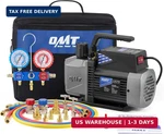 Orion Motor Tech A2L Vacuum Pump And Gauge Set, For R1234YF R32 R134A R410A. Fixed Price $269.98.
