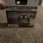 Pittsburgh R134A A/c Manifold Gauge Set - Model # 58776. Fixed Price $118.00.