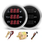 Triple Gauge Set Water Temp (104 F-248 F), Oil Pressure (0-145PSI),. Fixed Price $75.88.