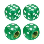 Patikil Dice Tire Valve Stem Caps, 4PCS Universal Plastic Dust-proof Green. Fixed Price $9.24.
