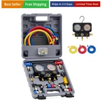 Ac Gauges, Way Manifold Set For R1234YF R404A R134A Refrigerant, Auto.... Fixed Price $136.94.