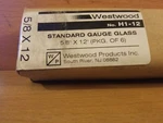 Westwood H1-12 5/8" X 12" Standard Gauge Glass 200 Psi Water 100 Pkg Of 6. Fixed Price $70.00.