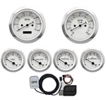 Motor Racing Classic White 6 Gauge Set 85MM Gps Speedometer Mph F Psi. Fixed Price $257.44.