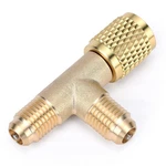 Hvac Tools Quick Coupler Access Tee 1/4" Low Loss Fittings Adapter Swivel. Fixed Price $21.86.