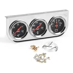 2" 52MM Car Triple Gauge Kit Set Chrome Panel Mechanical 3 In 1 Oil Pressure .... Fixed Price $56.59.