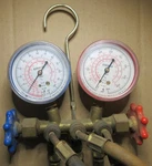 Robinair Hvac 11692 & 11693 Manifold Twin Gauge Valve Set R-22 R-12 R-502. Fixed Price $18.00.