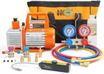 4CFM 1/3HP Single Stage Hvac Vacuum Pump And Manifold Gauge Set With Leak Det. Fixed Price $233.99.