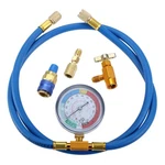 Aupoko R134A Recharge Hose Kit With Gauge, 59'' Ac Refrigerant Blue. Fixed Price $35.99.