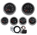 Motor Racing Vd 6 Gauge Set Gps Speedometer Mph F Psi White Led 85MM 52MM. Fixed Price $257.44.