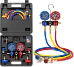 Vivohome Hvac Manifold Gauge Set With R134A R1234YF Quick Couplers And Can.... Fixed Price $104.32.